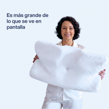 La almohada CerviFlex es mas grande de lo que parece en pantalla