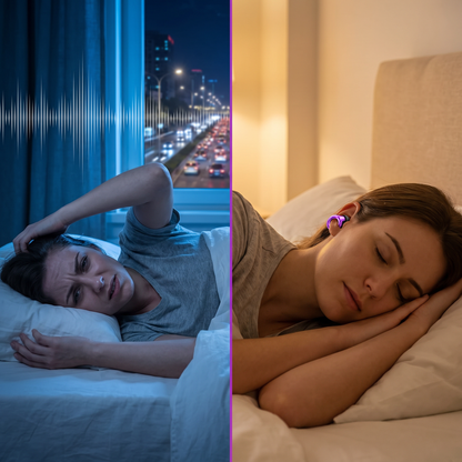 Street noise at night versus sleeping with Silent Rest earplugs