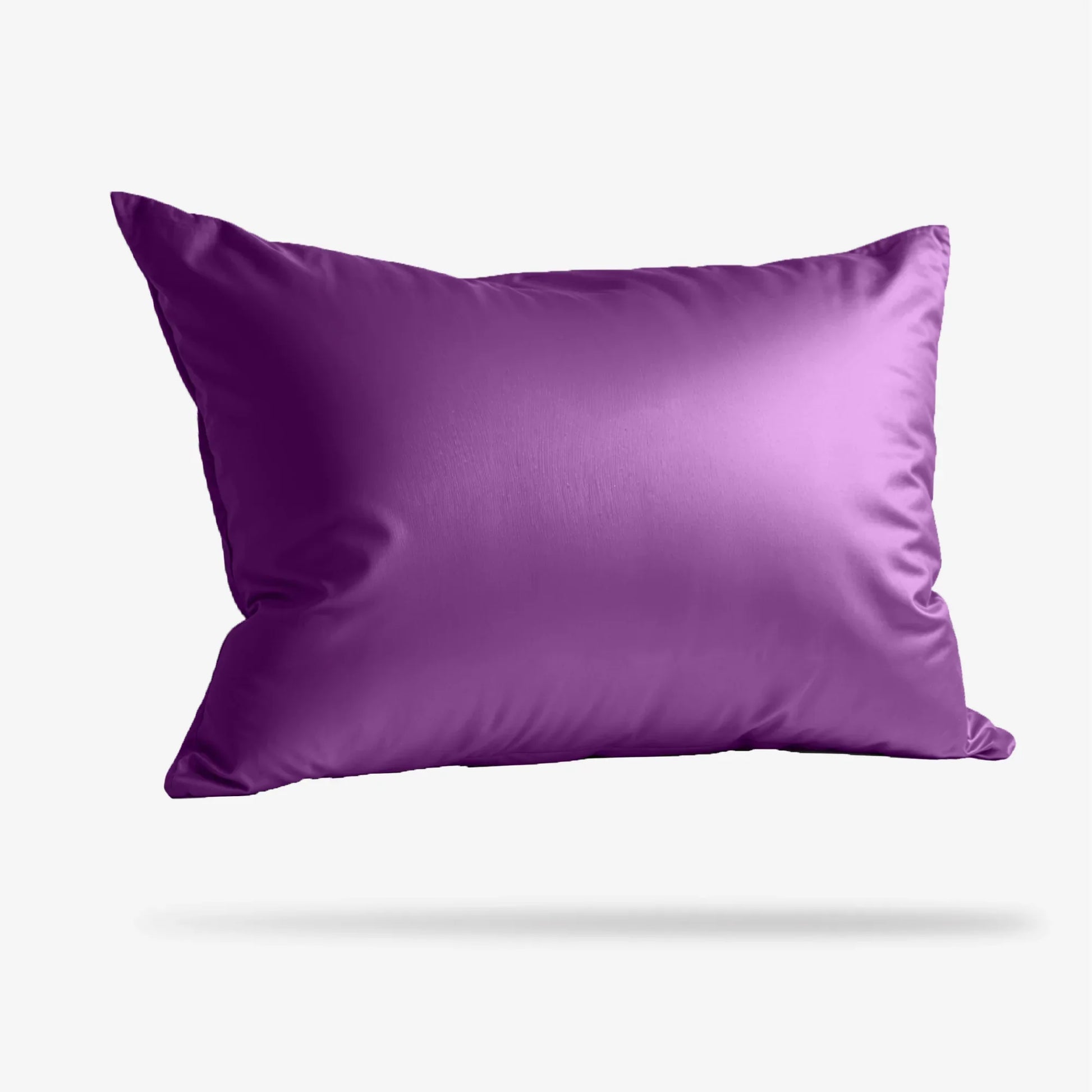 Amethyst Silk Skincare Case™ on a made bed