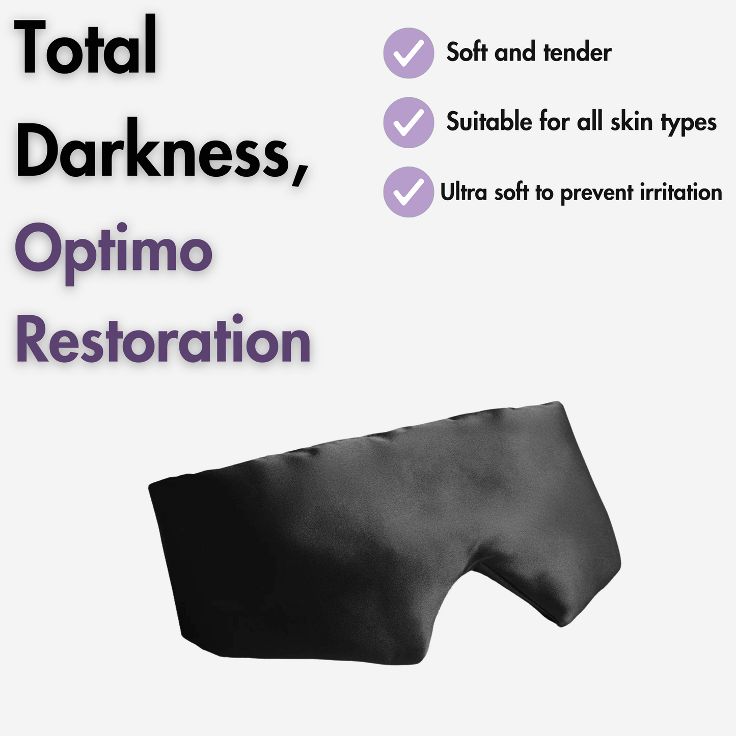 Pillowery Onyx Silk Sleep Mask™