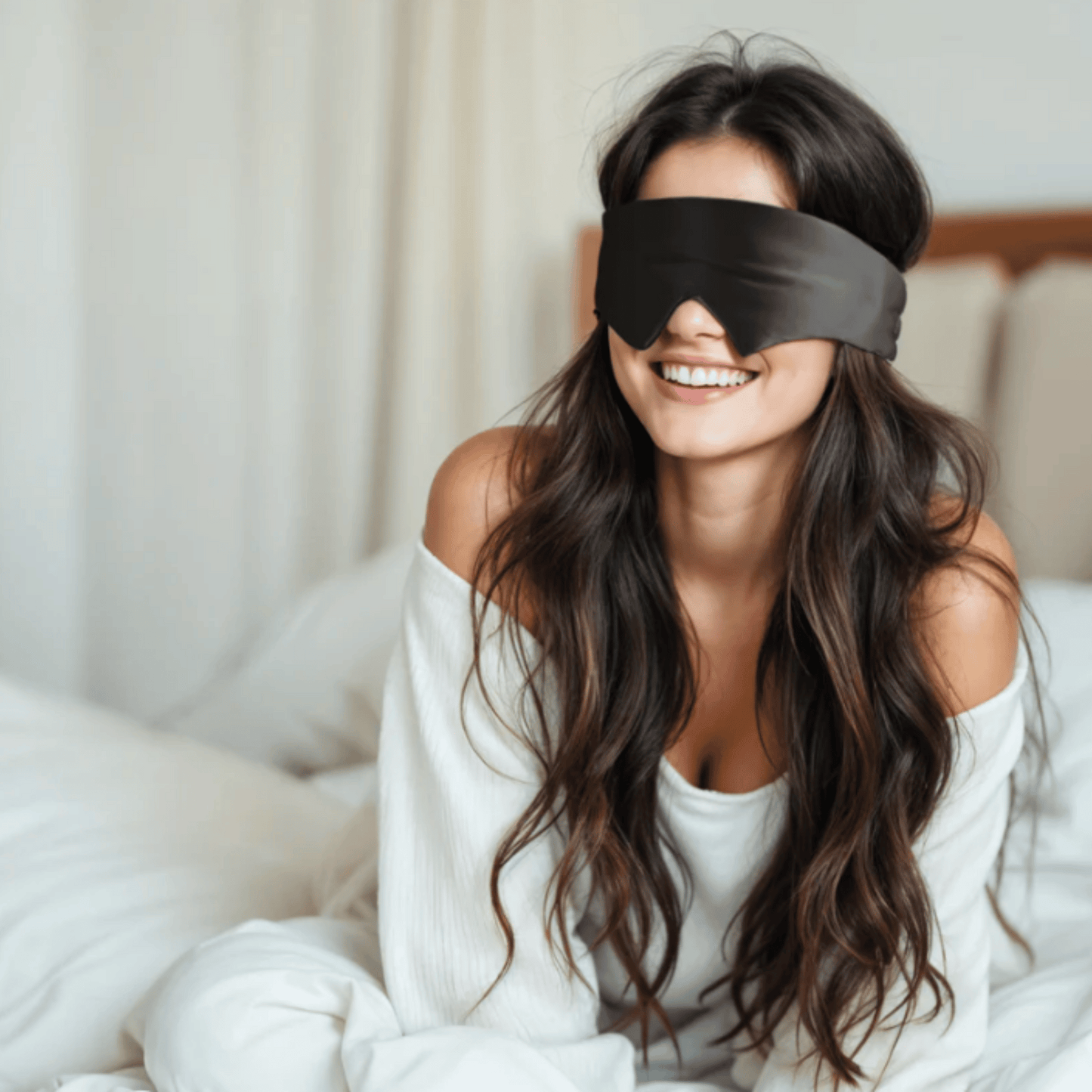 Pillowery Onyx Silk Sleep Mask™